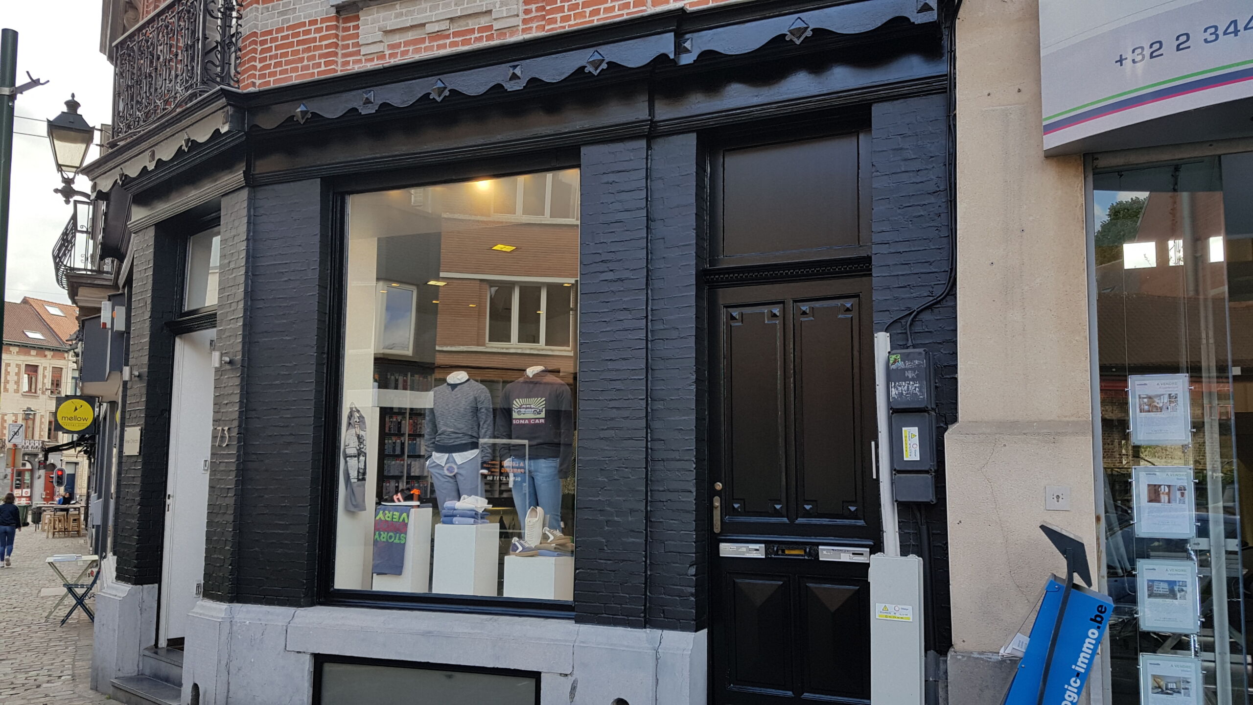 Peinture extérieure façade rénovée — MS Peinture Tournai